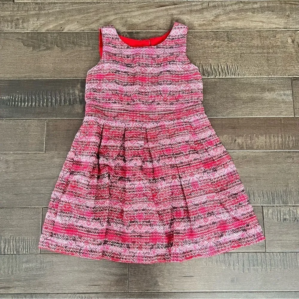 Genuine Kids by Oshkosh B’Gosh Dress Girls Red Pink Holiday Formal 5T